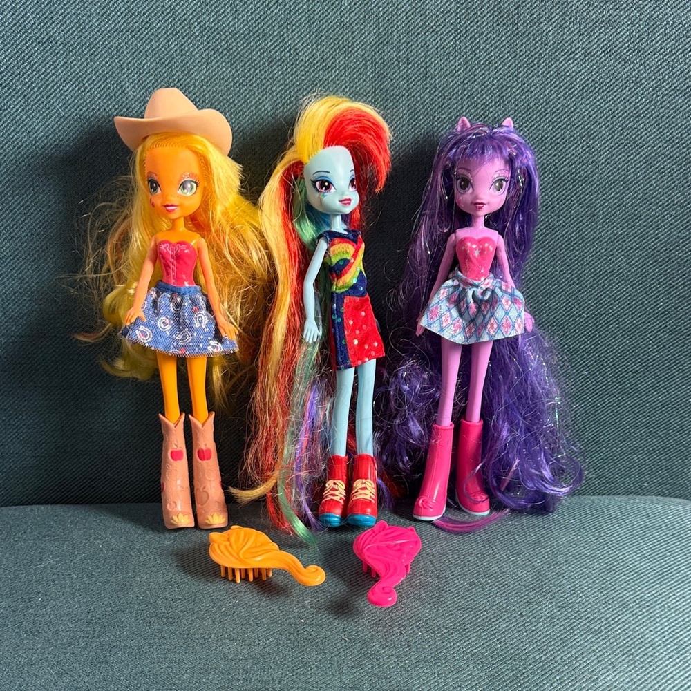 Set of 3 My Little Pony Equestria Girls